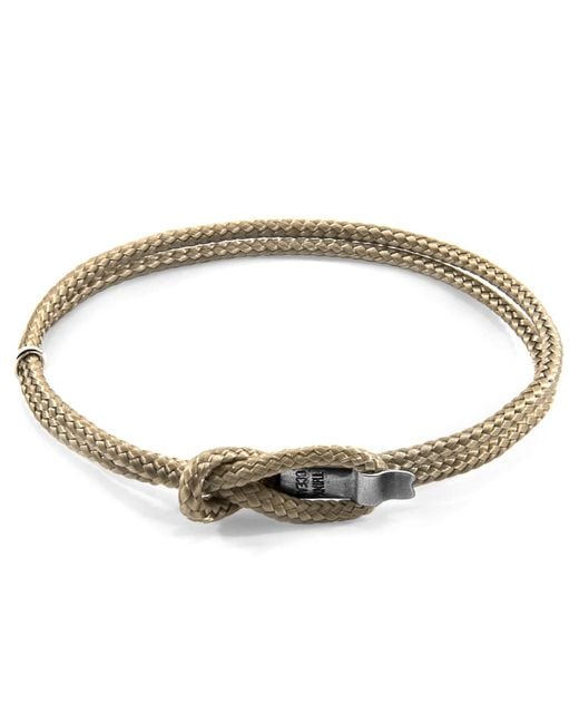 Anchor and Crew Metallic Recycled Marine Rope Silver Bracelet
