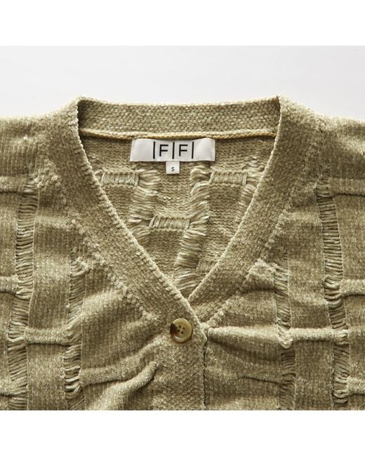 Fully Fashioning Green Avocado Lennox Ottoman Knit Cardigan