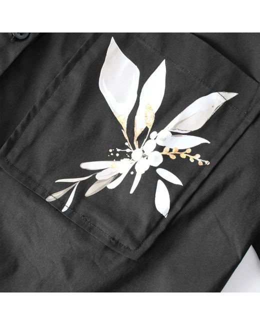 Smart and Joy Black Stretch Cotton Shirt