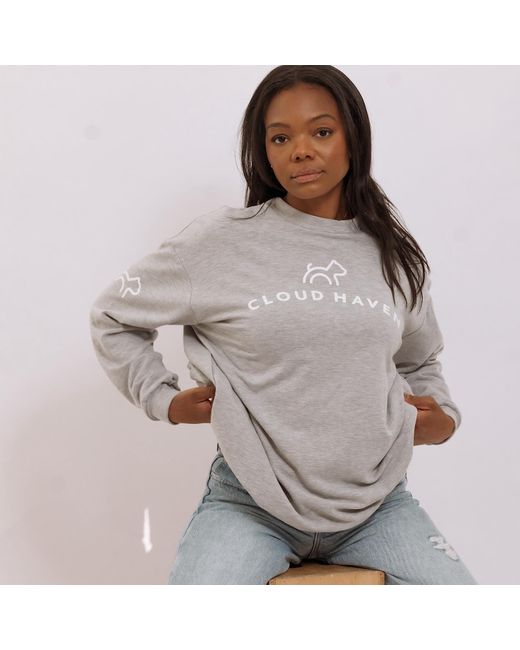 Cloud Haven Boyfriend Logo Sweatshirt in Blue Lyst UK