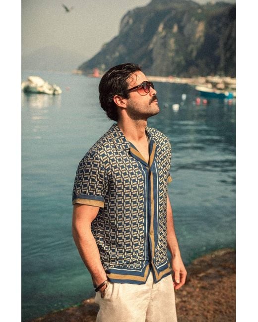 &SONS Trading Co Gray Capri Shirt for men