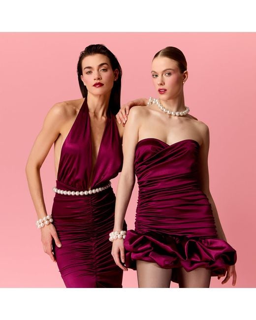 Nur Karaata Red Charlotte Dress
