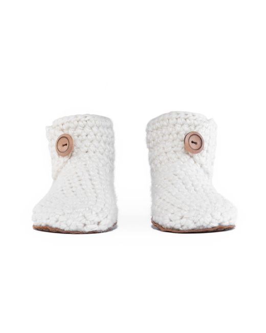 Kingdom of Wow White Handmade Barefoot Boot Slippers