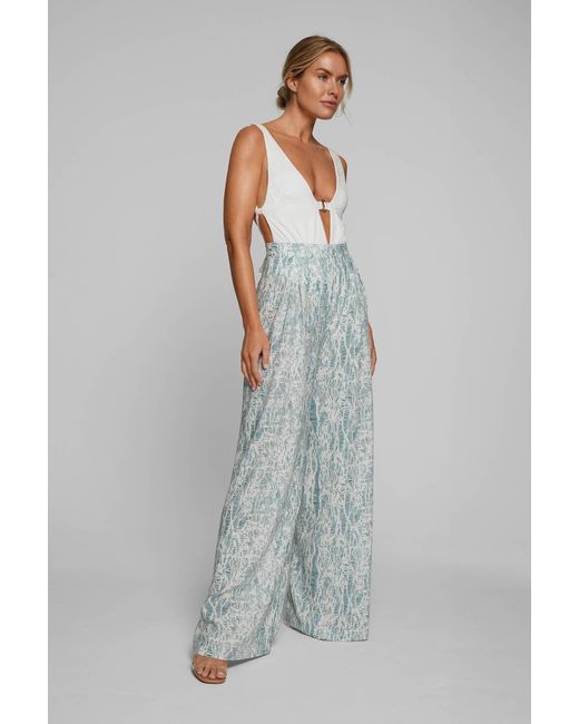 Baíah Blue Santai Relaxed Trouser