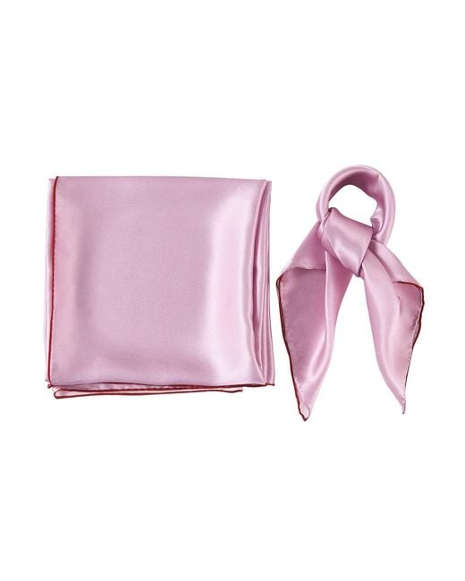 Soft Strokes Silk Pink Pure Silk Scarf Peony Solid Colour Collection Sorbet Large