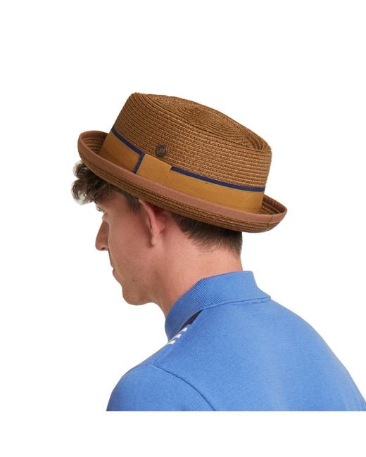 Dasmarca Hats Brown Dasmarca Durban Summer Diamond Crown Light Weight Breathable Porkpie Hat for men
