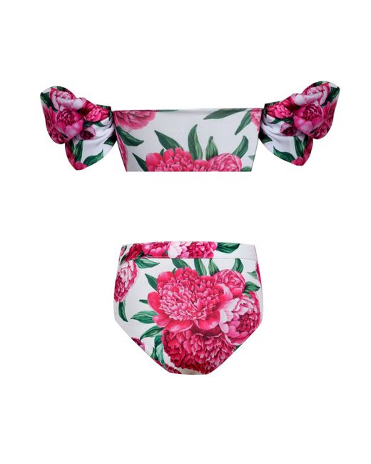 Nur Karaata Pink Poppy Bikini Set