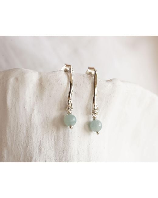 Isla Silver Blue Aventurine Sterling Earrings