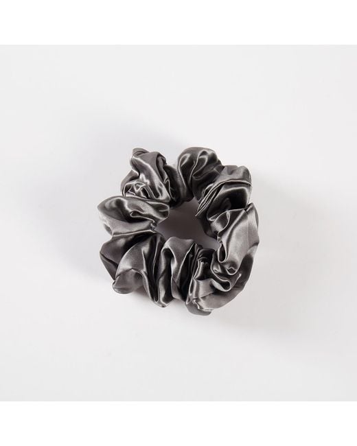 Soft Strokes Silk Metallic Pure Mulberry Silk French Scrunchie Set Of Five