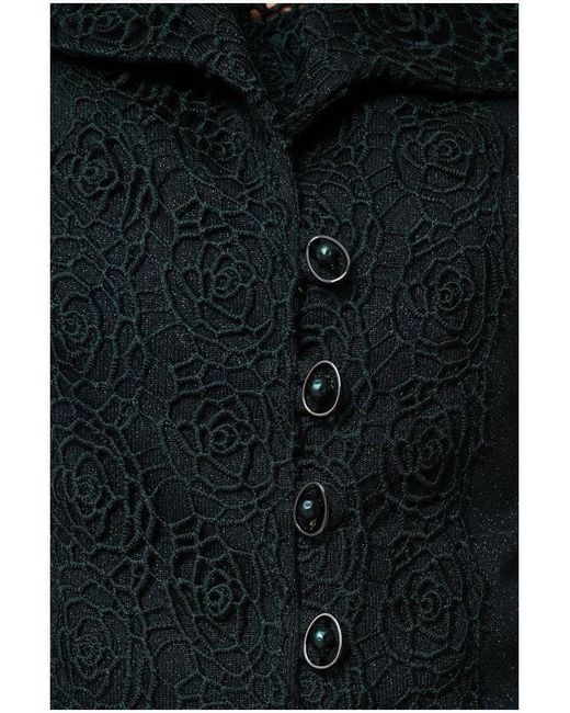 Luna Fashion House Black Tailored Lace Blazer, Jody