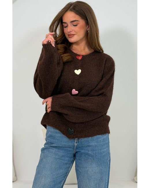 Girl In Mind Brown Lovey Button Up Cardigan
