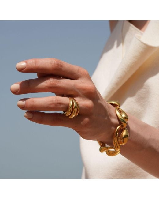 LINYA JEWELLERY Metallic Bery Vintage Big Ring
