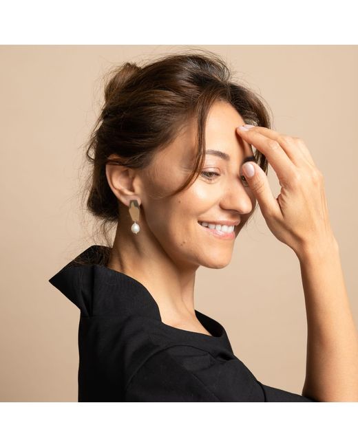 Silver Moon Pink Rose Sterling & Pearl Earrings – Infinity