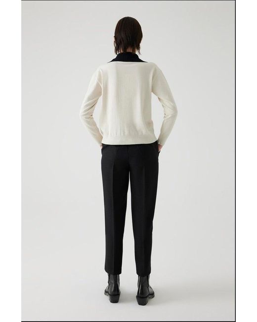Exquise Black Relaxed Wide Leg Straight Pants
