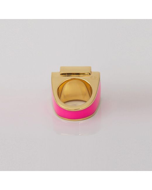 THE ROSE Pink Neon Bague One Sculptural Ring