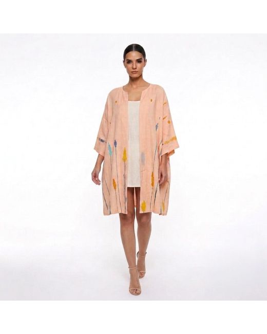 Pink Maharani Pink Blush Jamdani Cotton Robe For
