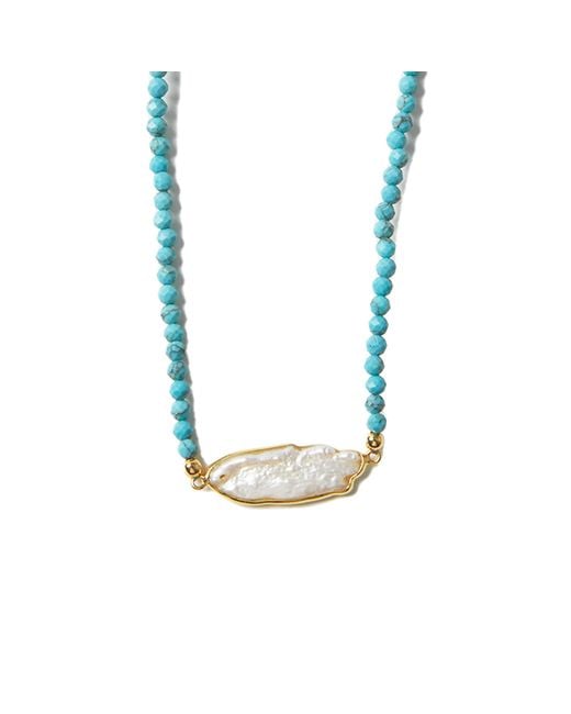 Argento Vivo Metallic The Pearl Bezeled Necklace