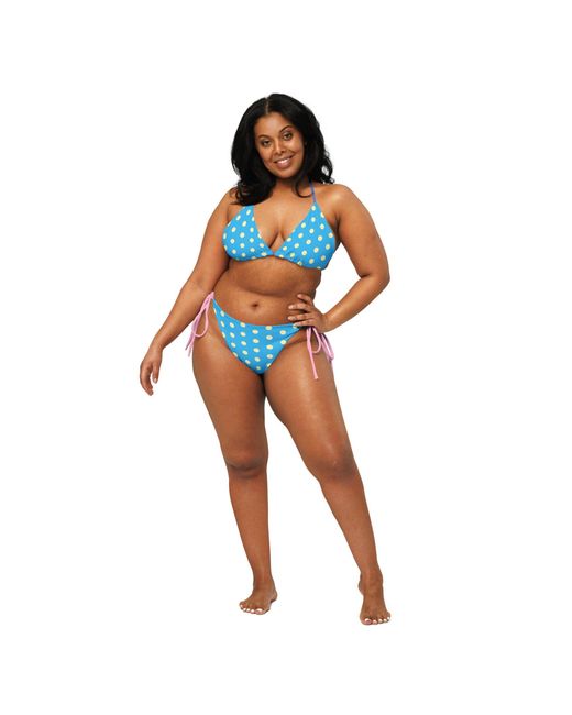 Formula S7 Blue Bubble Pop Recycled String Bikini