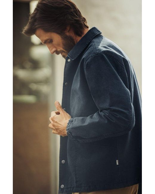 &SONS Trading Co Blue Boxcar Coach Jacket for men
