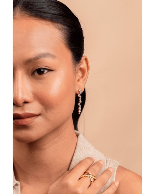 Zynnia Collective Metallic Splatter Earrings