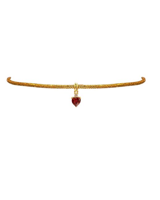 Eyeconic by Samar Ajram White Ruby Magnetic Rope Necklace-July