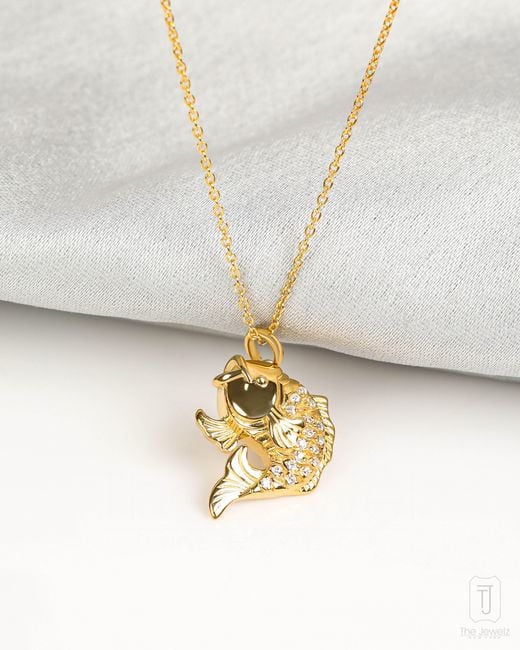 The Jewelz Metallic Neutrals Sea Song Fish Necklace – Nautical Jewelry Gift