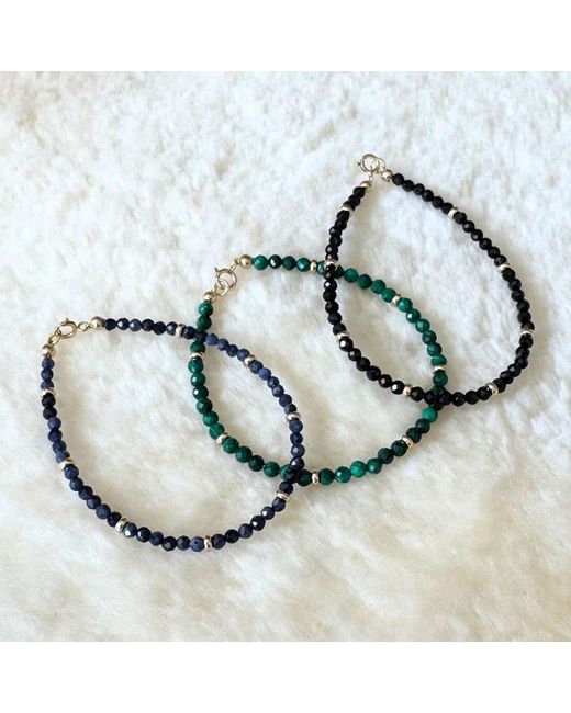 Herself Collections Blue 14K Starry Sapphire Bracelet