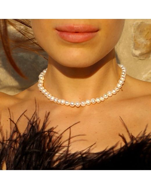 Mineralgems•Studio White Classic Pearl Neacklace
