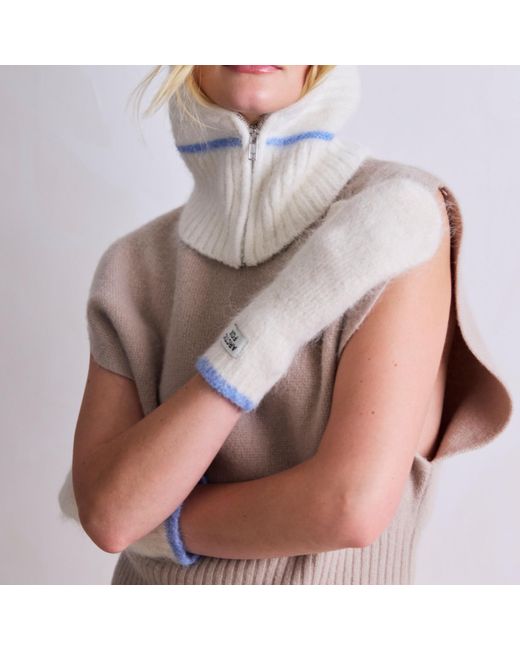 Arctic Fox & Co. White The Alpaca Mittens