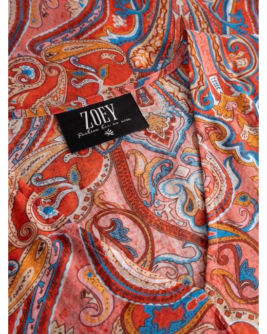 Zoe Red Veda Dress