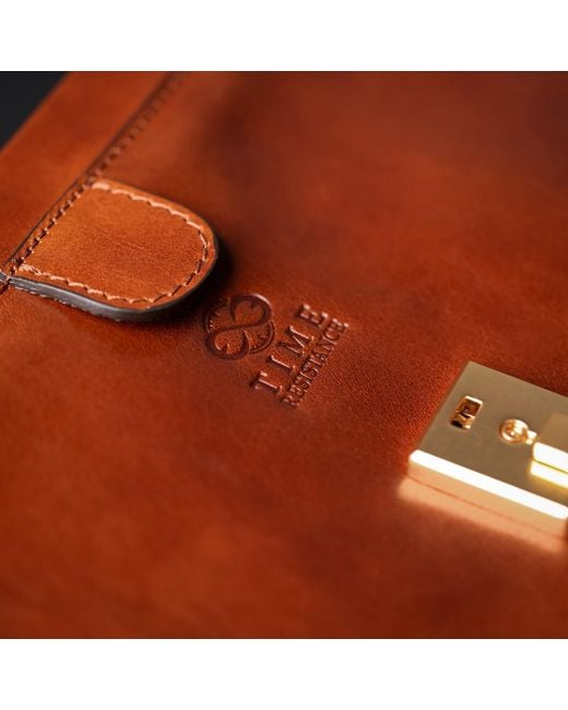 Time Resistance Brown Small Leather Doctor Bag For