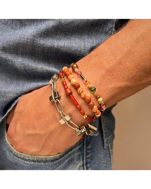 Jaredjamin Red Scorpion King Bracelet Set for men