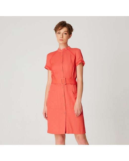 Smart and Joy Short Structured Shirt Dress