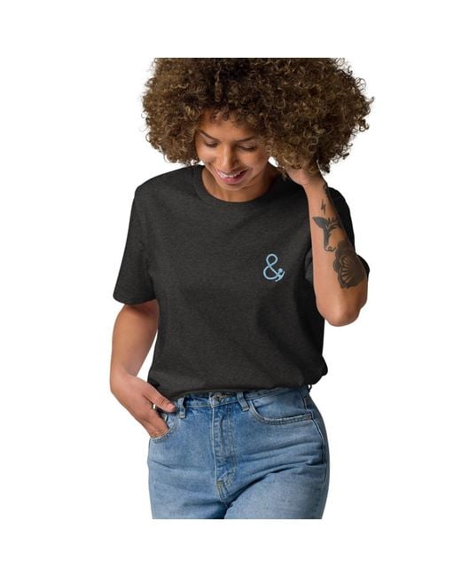 Anchor and Crew Black Heather Just Explore. Seeker Organic Cotton T-Shirt