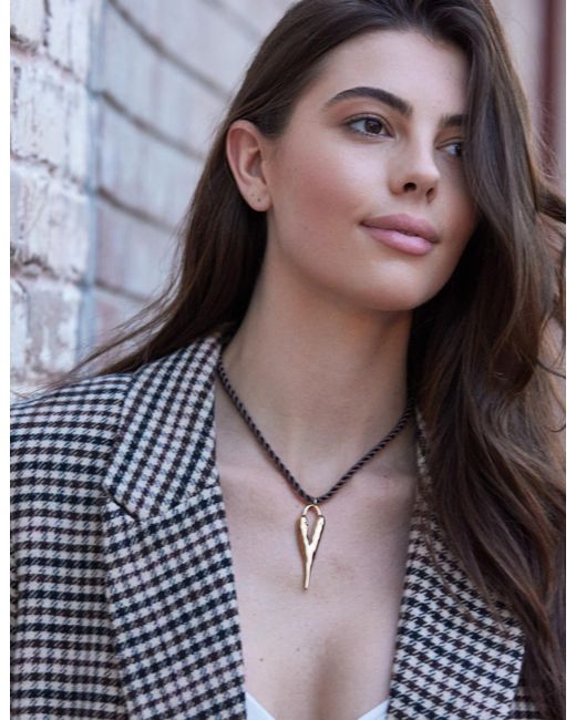 Adriana Pappas Designs Metallic Wild Heart Necklace