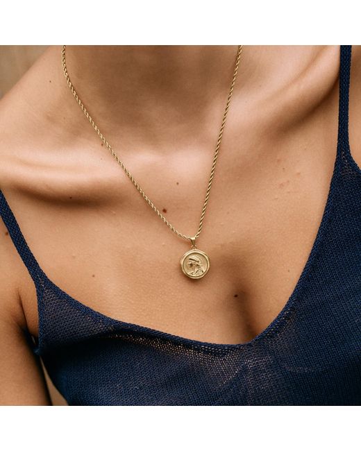 Bermuda Watch Company Metallic Maivelle Athena Rope Chain Necklace