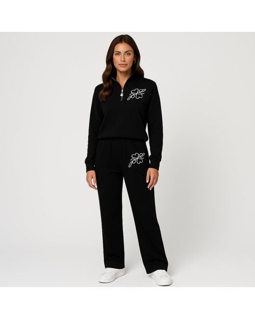Laines London Black Logo Tracksuit