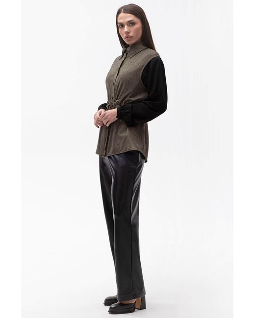 Maison Bogomil Brown Drawling Glittery Vest