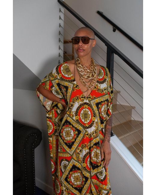 Jennafer Grace Metallic Vecchio Palace Caftan