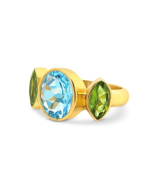 GEM BAZAAR Blue Love Story Ring