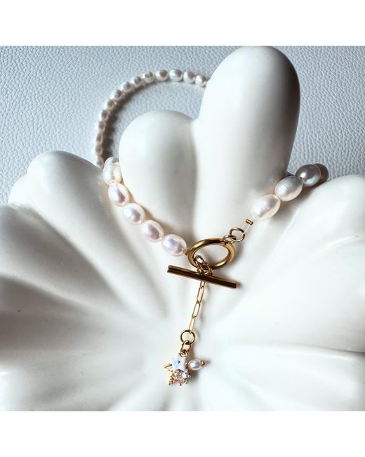 My Little Nature Metallic Freshwater Pearls Necklace
