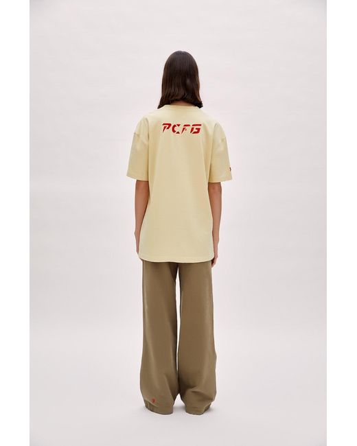 Pcfg Natural Neutrals Destroyed Logo Tee