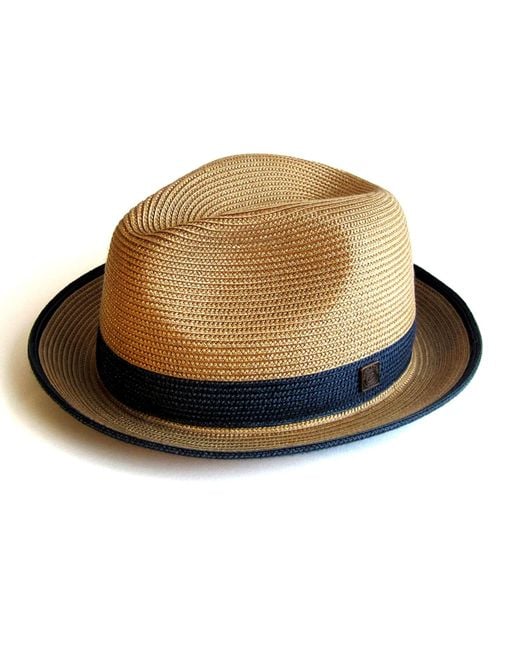 Dasmarca Hats Brown Dasmarca Florence Rust Summer Two Tone Crushable Hat for men
