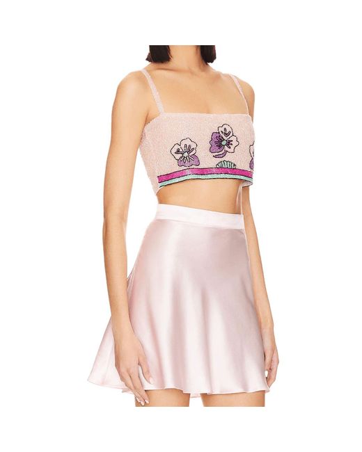 Oceanus Pink Neutrals Tallulah Crystal Co-Ord Pull On Top