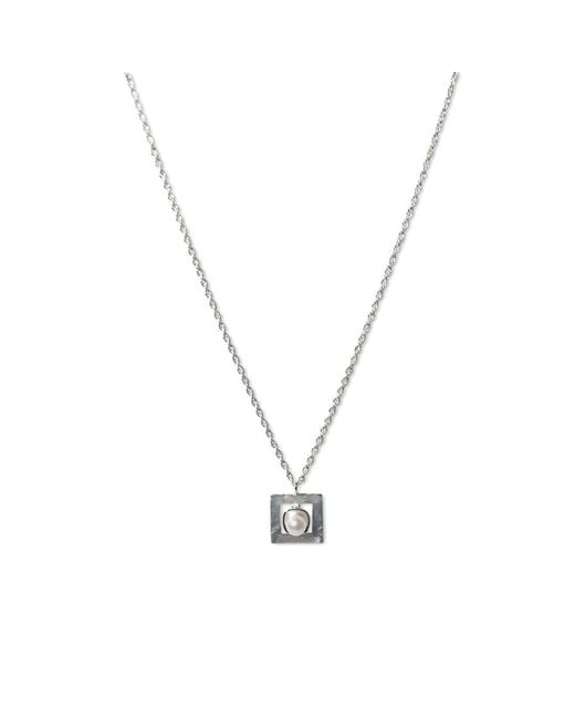 FV Jewellery Metallic Perle Square Pearl Necklace