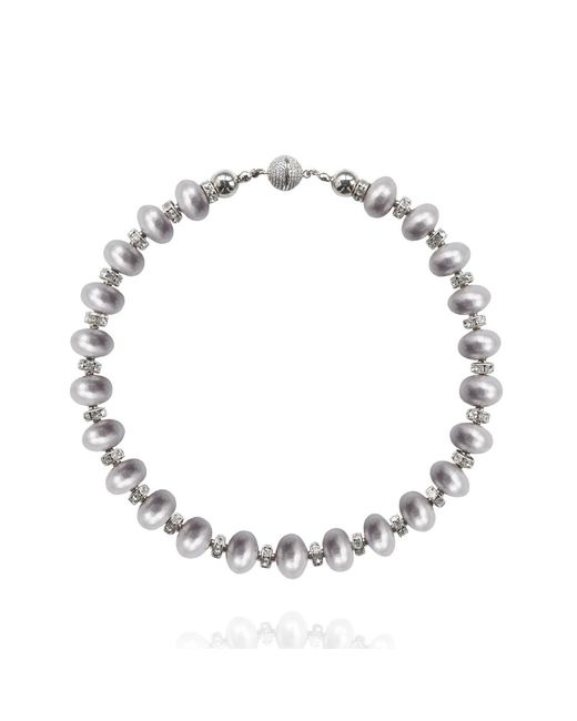 Saule Label Metallic Mika Necklace