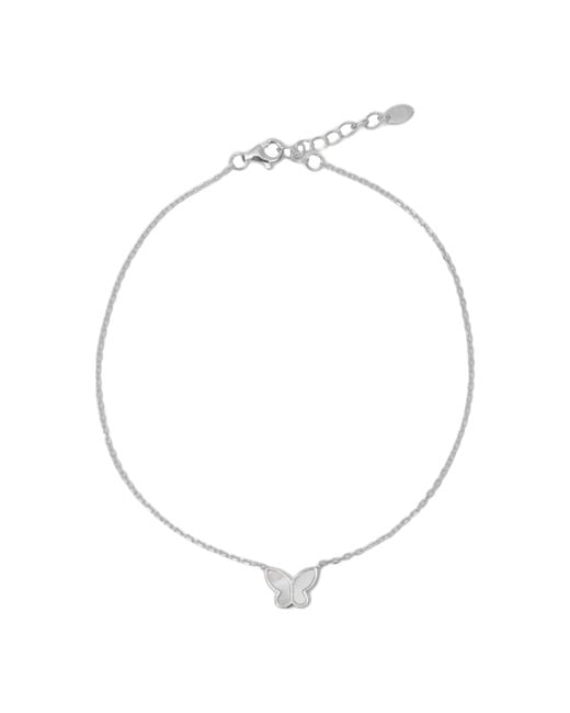 Argento Vivo Metallic The Mop Butterfly Anklet