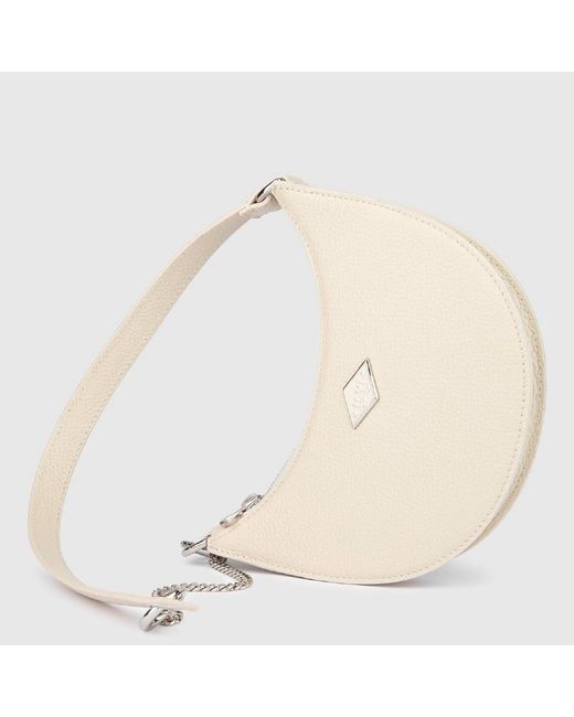 Ilvi White Neutrals Sindire Cream Floater Leather Shoulder Bag