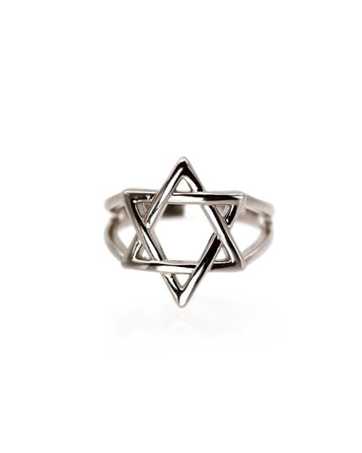 VicStoneNYC Fine Jewelry Metallic Six Pointed Star Ring