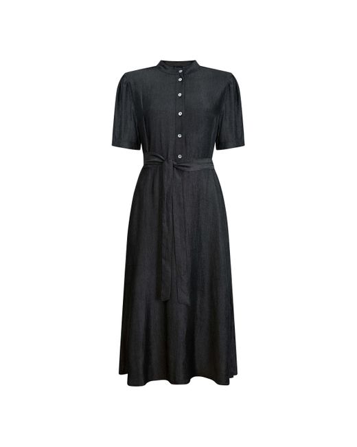 James Lakeland Black Short Sleeve Day Dress